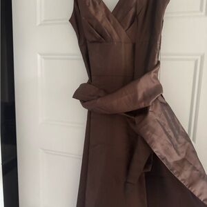 Chic Brown Long Sleeve Dress